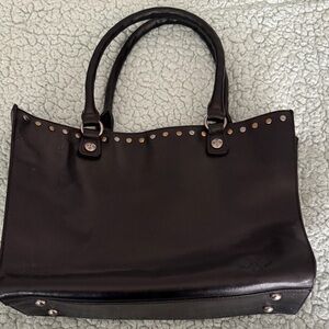 Patricia Nash Black Studded Women's Tote Bag